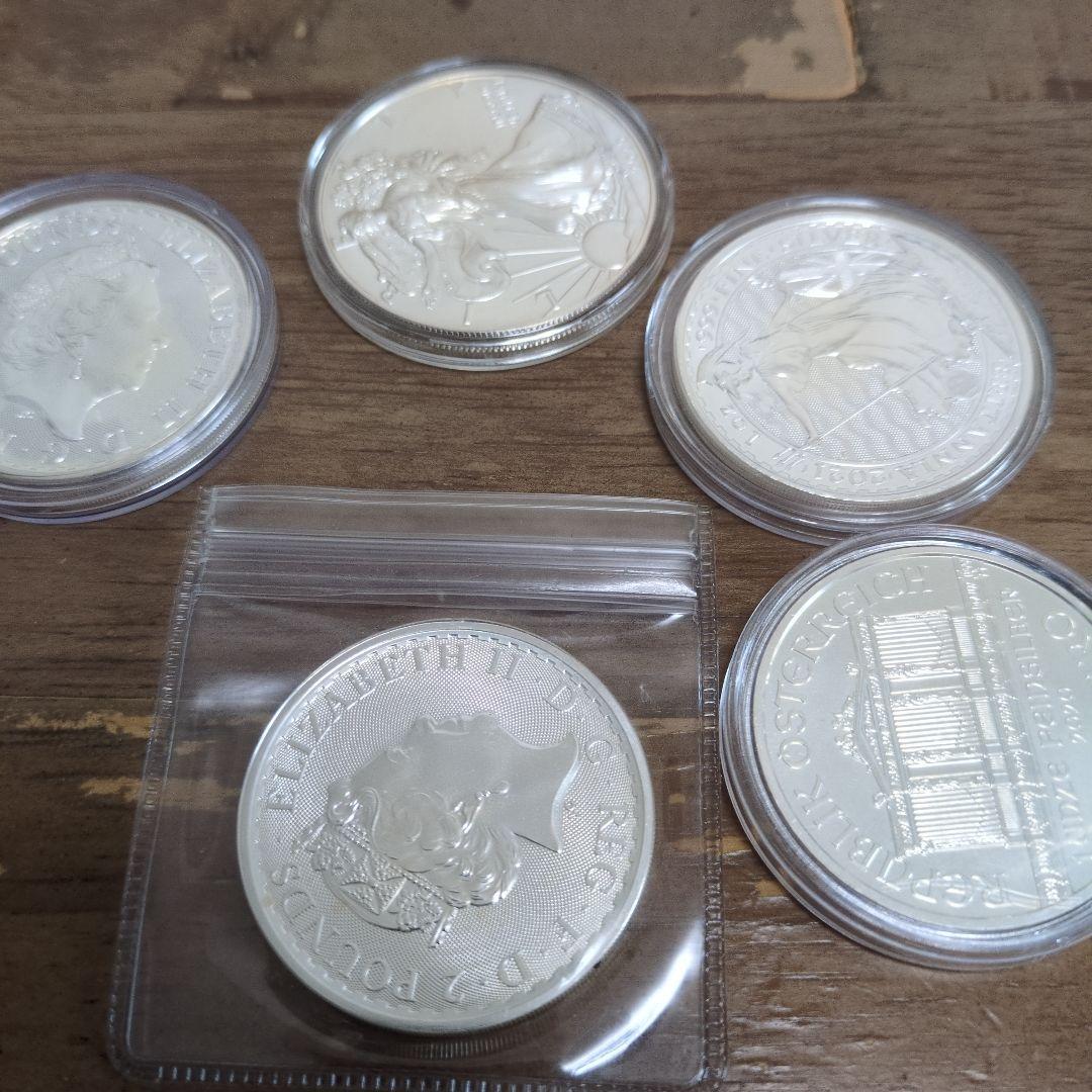 1oz　銀貨　5枚セット