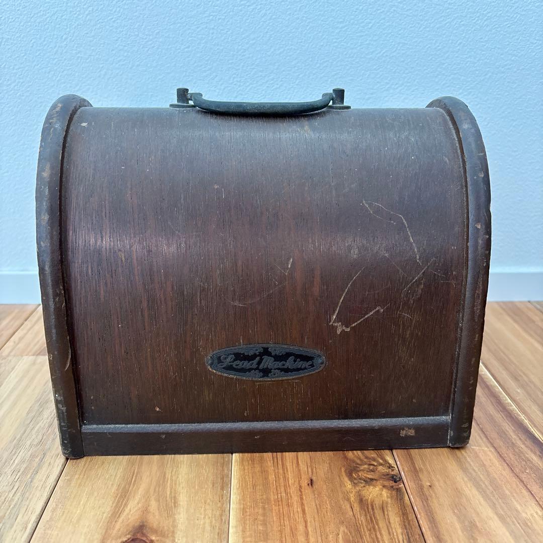 LEADアンティーク 手回しミシン 引き出し付き