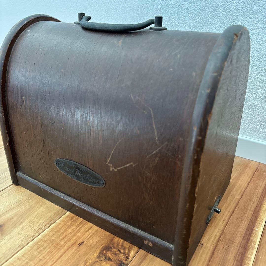 LEADアンティーク 手回しミシン 引き出し付き