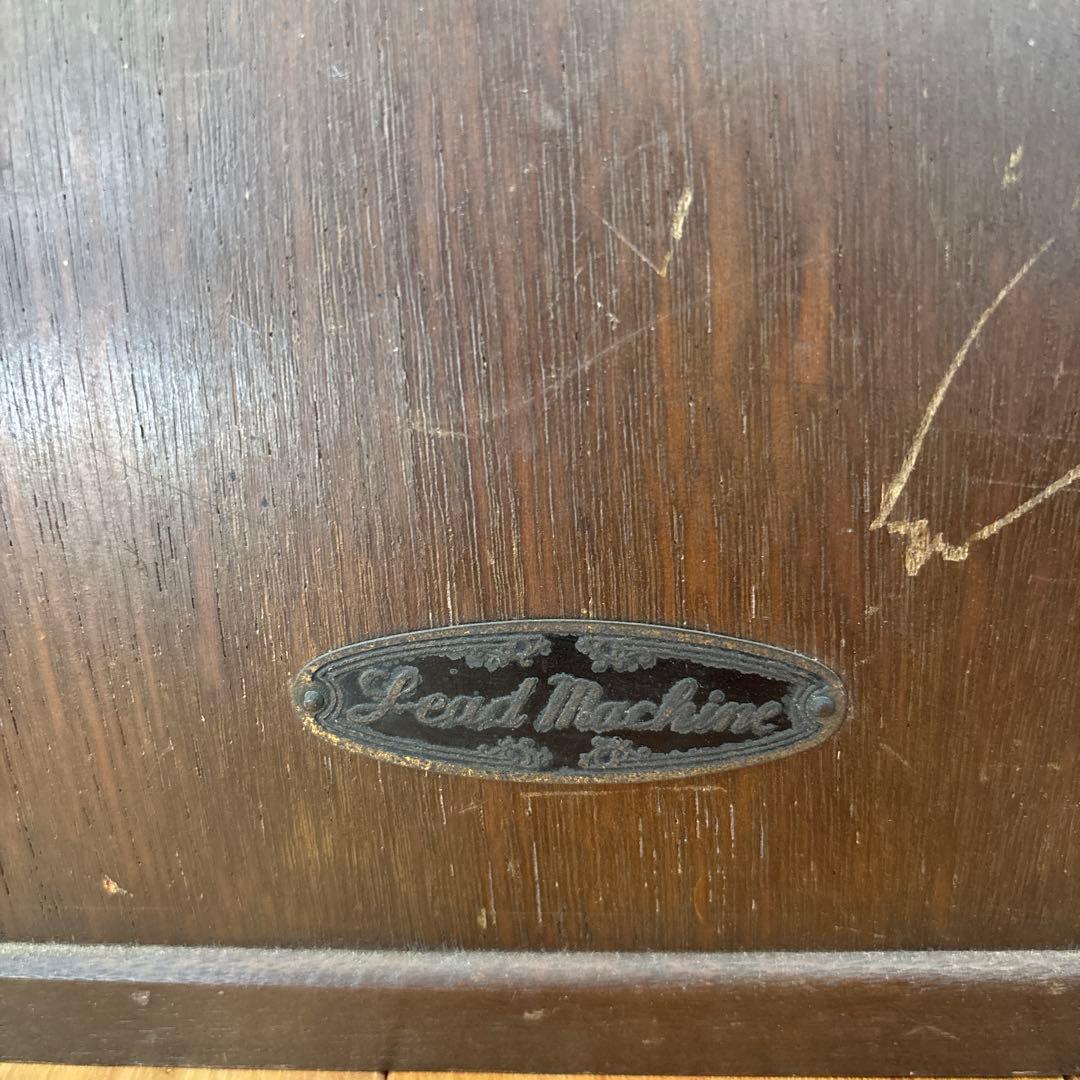 LEADアンティーク 手回しミシン 引き出し付き