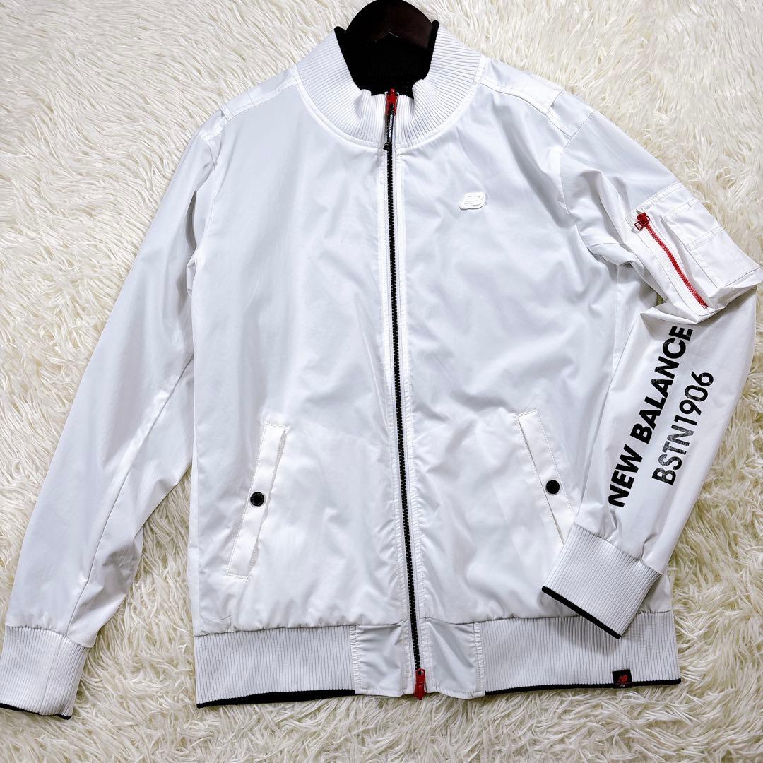 サイズ6⭐️リバーシブル⭐️ニューバランスゴルフ　ジャケット　ブルゾン　白黒　TSI