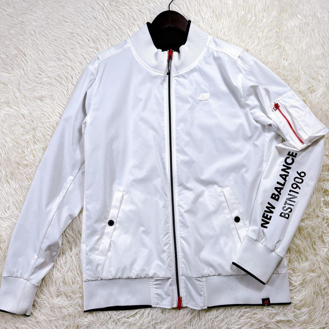 サイズ6⭐️リバーシブル⭐️ニューバランスゴルフ　ジャケット　ブルゾン　白黒　TSI