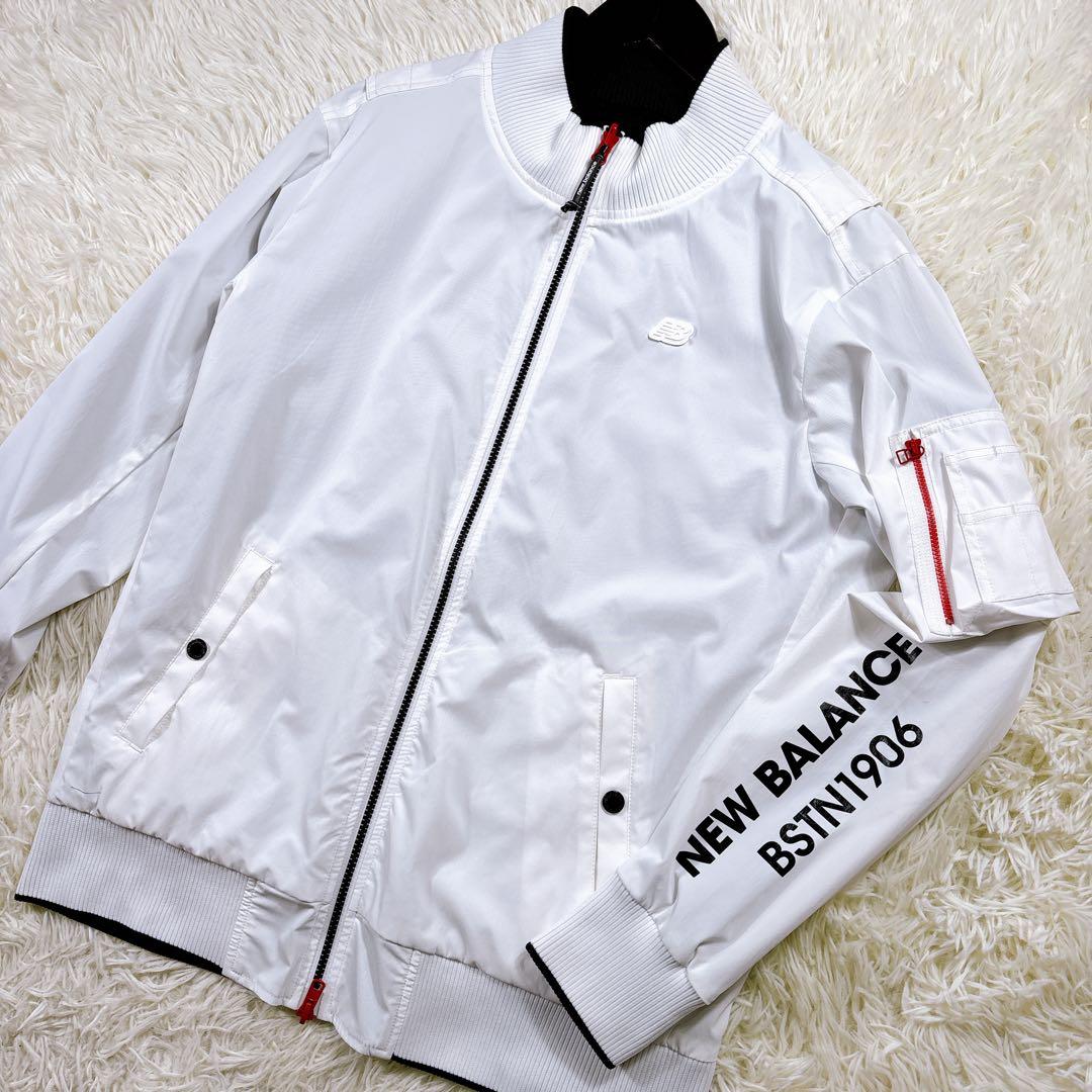 サイズ6⭐️リバーシブル⭐️ニューバランスゴルフ　ジャケット　ブルゾン　白黒　TSI