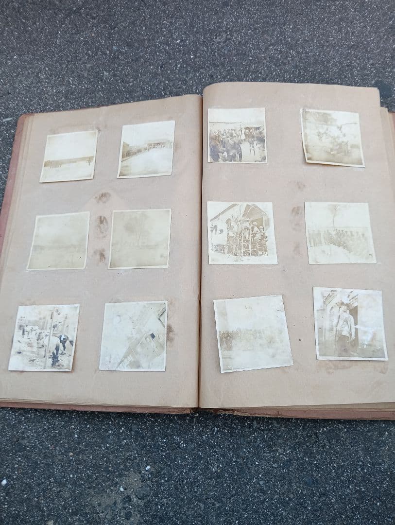満州の古い写真70枚、貼り付け、戦争、戦前、生写真