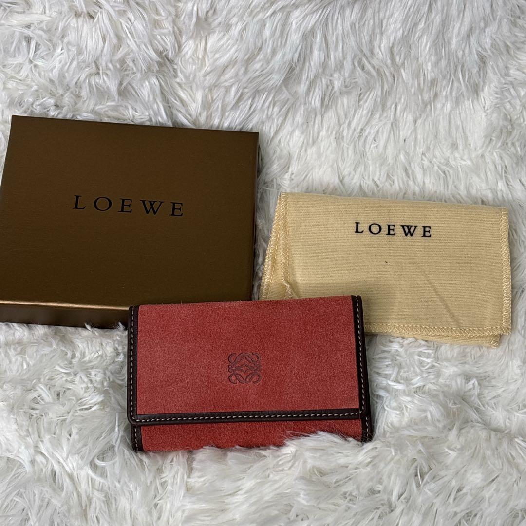 LOEWE 新品　スエードキーケース 6連　レディース