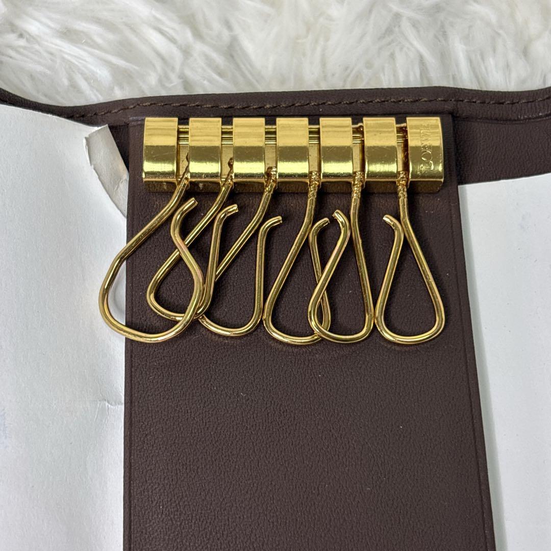 LOEWE 新品　スエードキーケース 6連　レディース