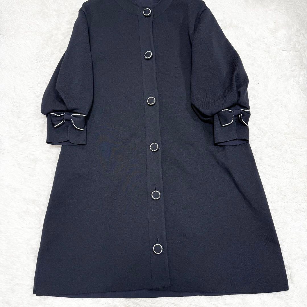 【極美品✨】ルネ　コート　羽織り　ニット　リボン　2021年　36