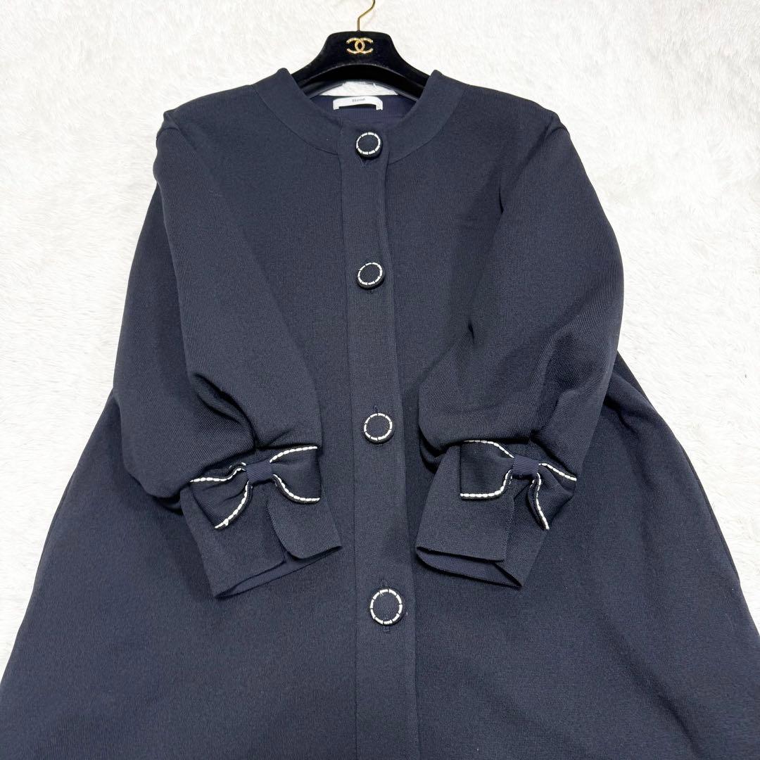 【極美品✨】ルネ　コート　羽織り　ニット　リボン　2021年　36