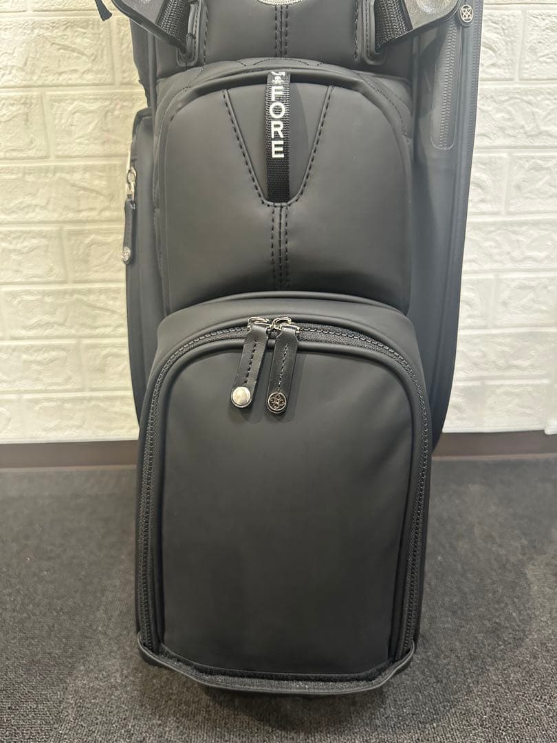 新品未使用☆G/FOREスタンド式キャディーバック9.5インチ　黒×白