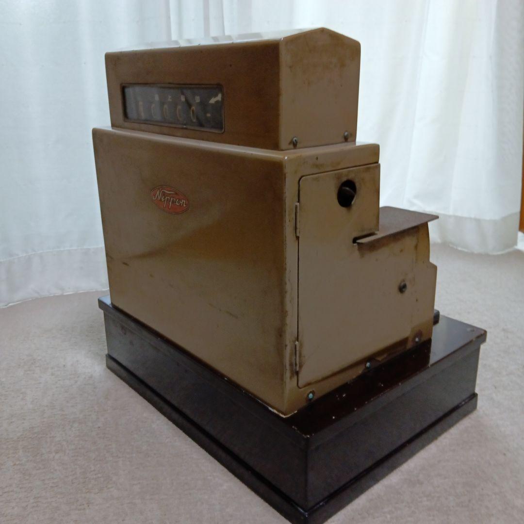 アンティーク　昭和レトロな 手動ハンドル式レジスター