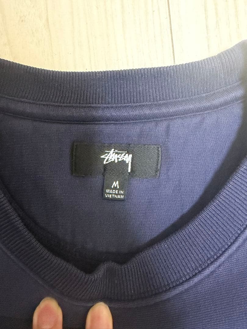 Stussy ネイビー トレーナー Mサイズ