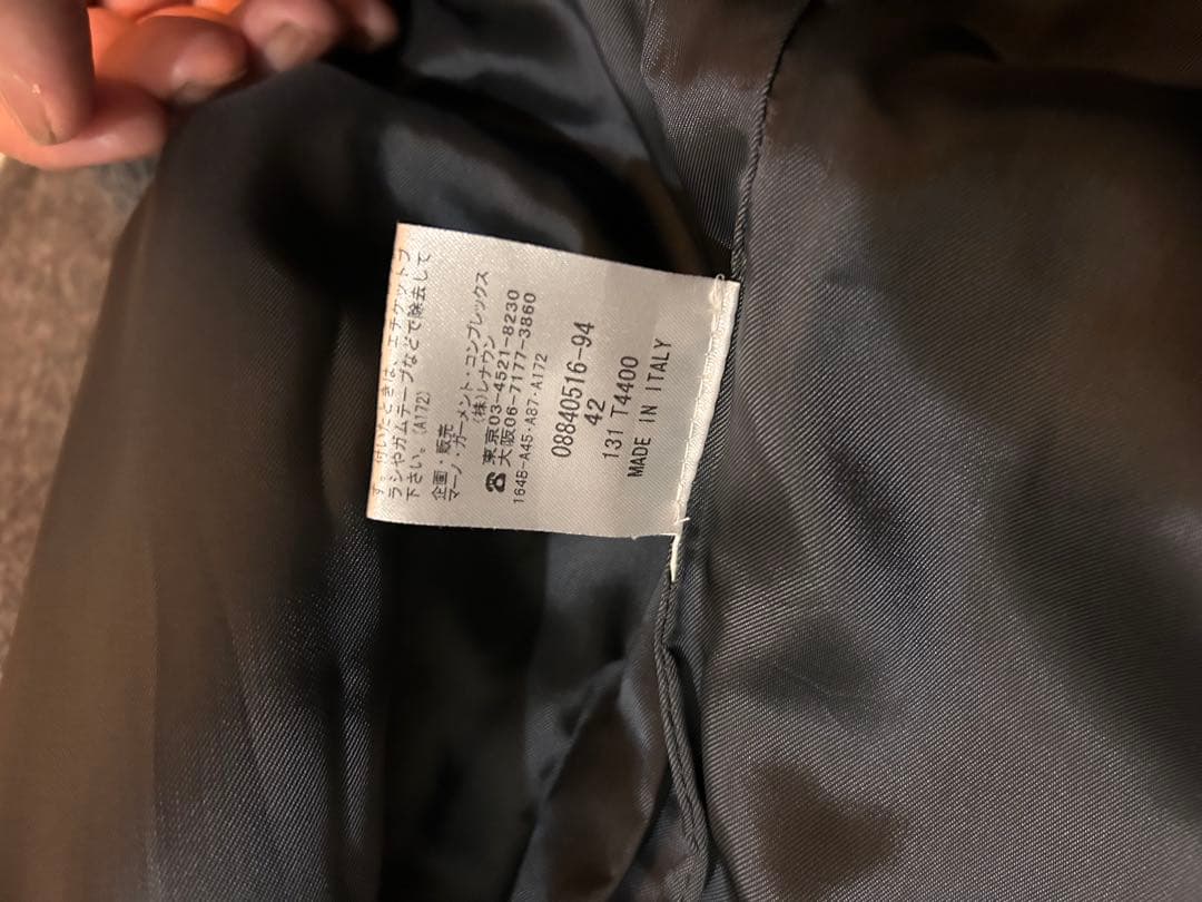 最終値下　美品　TAGLIATORE タリアトーレ　コート　42 グレー　ウール