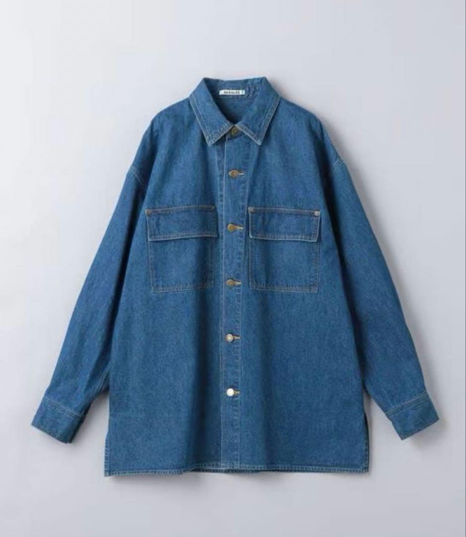 トップス AURALEE 25SS SELVEFGE OZ DENIM SHIRT