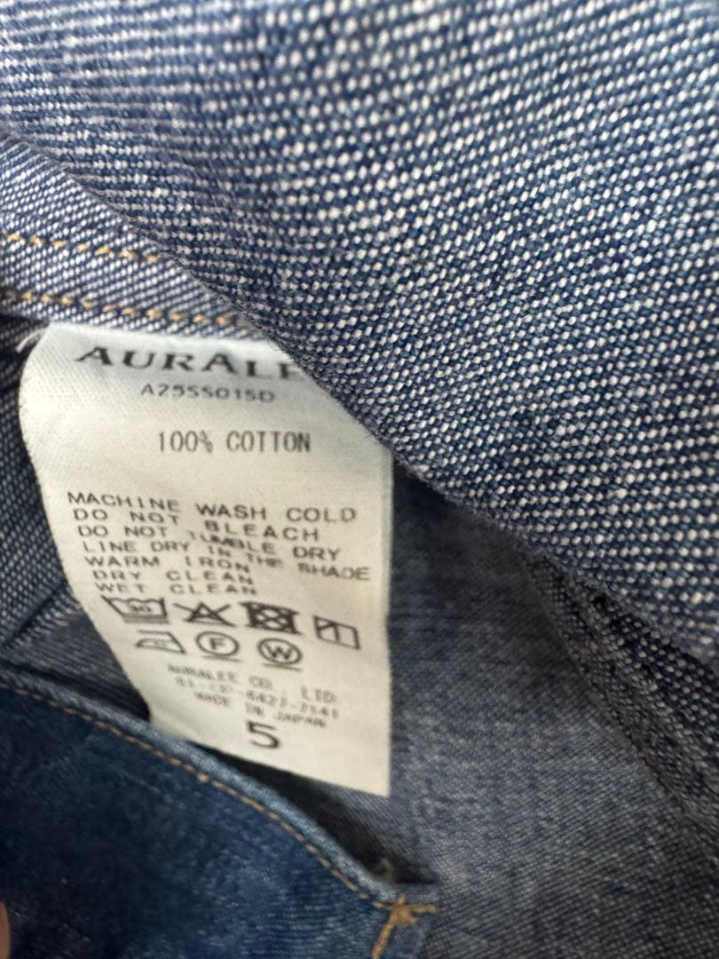 トップス AURALEE 25SS SELVEFGE OZ DENIM SHIRT
