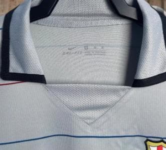 レトロ 03/04 バルセロナ アウェイ 長袖 サッカー ユニフォーム