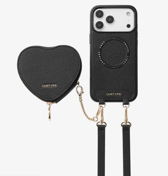 【iPhone 13 Pro 用】CUSTYPE ハートデザインキット ブラック