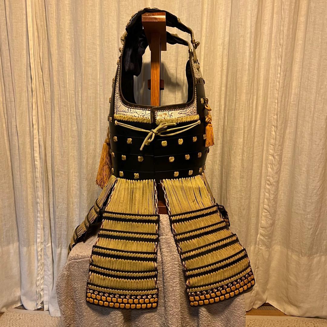 希少です！ 光忍作【薩摩丸武工房製】鉄地黒塗胴鎧 草摺り（七枚綴）