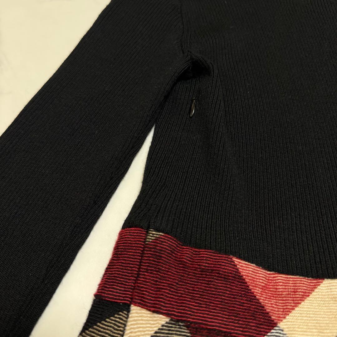 美品 BLUE LABEL CRESTBRIDGE チェック切替ワンピース 38