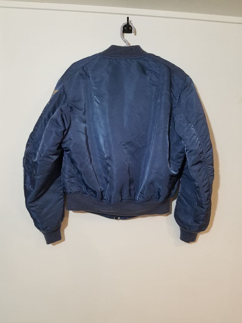 ALPHA INDUSTRIES☆90's MA-1☆ブルー☆50's復刻☆L