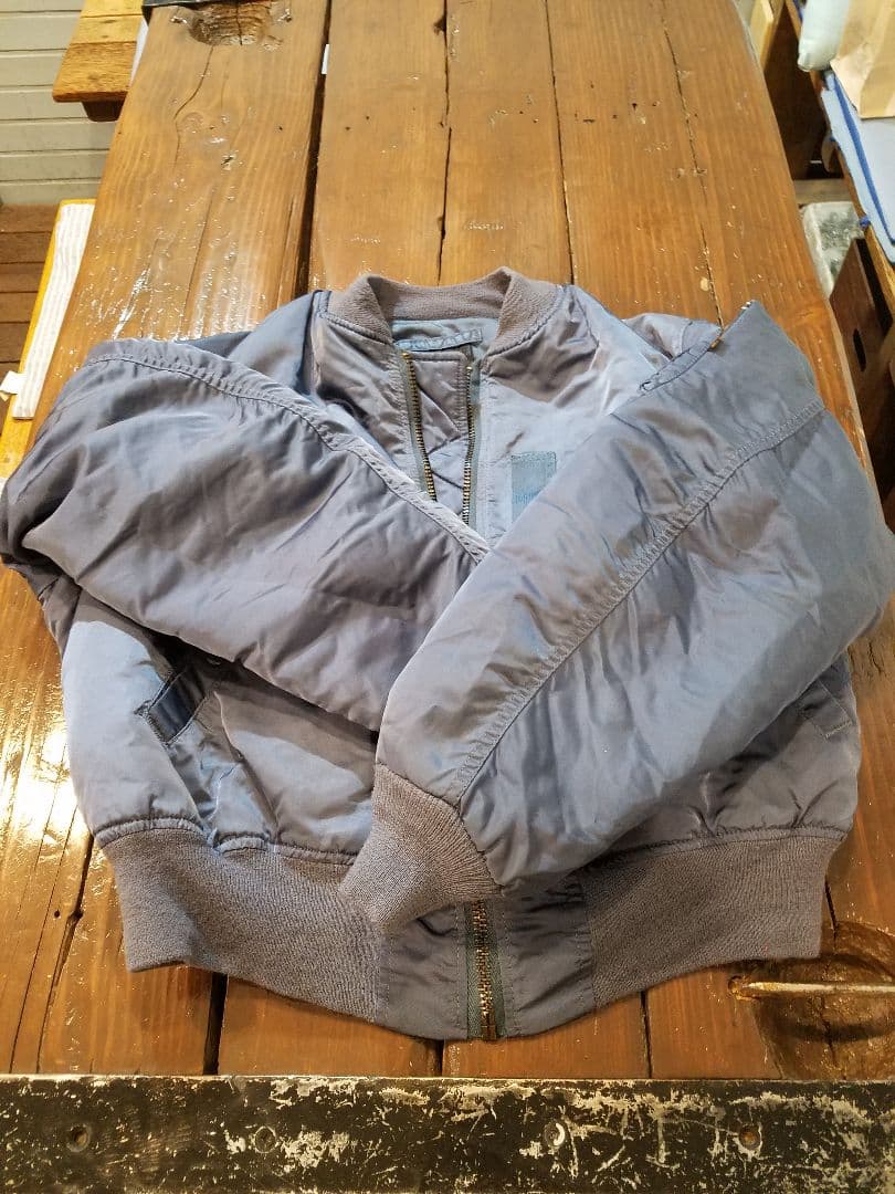 ALPHA INDUSTRIES☆90's MA-1☆ブルー☆50's復刻☆L