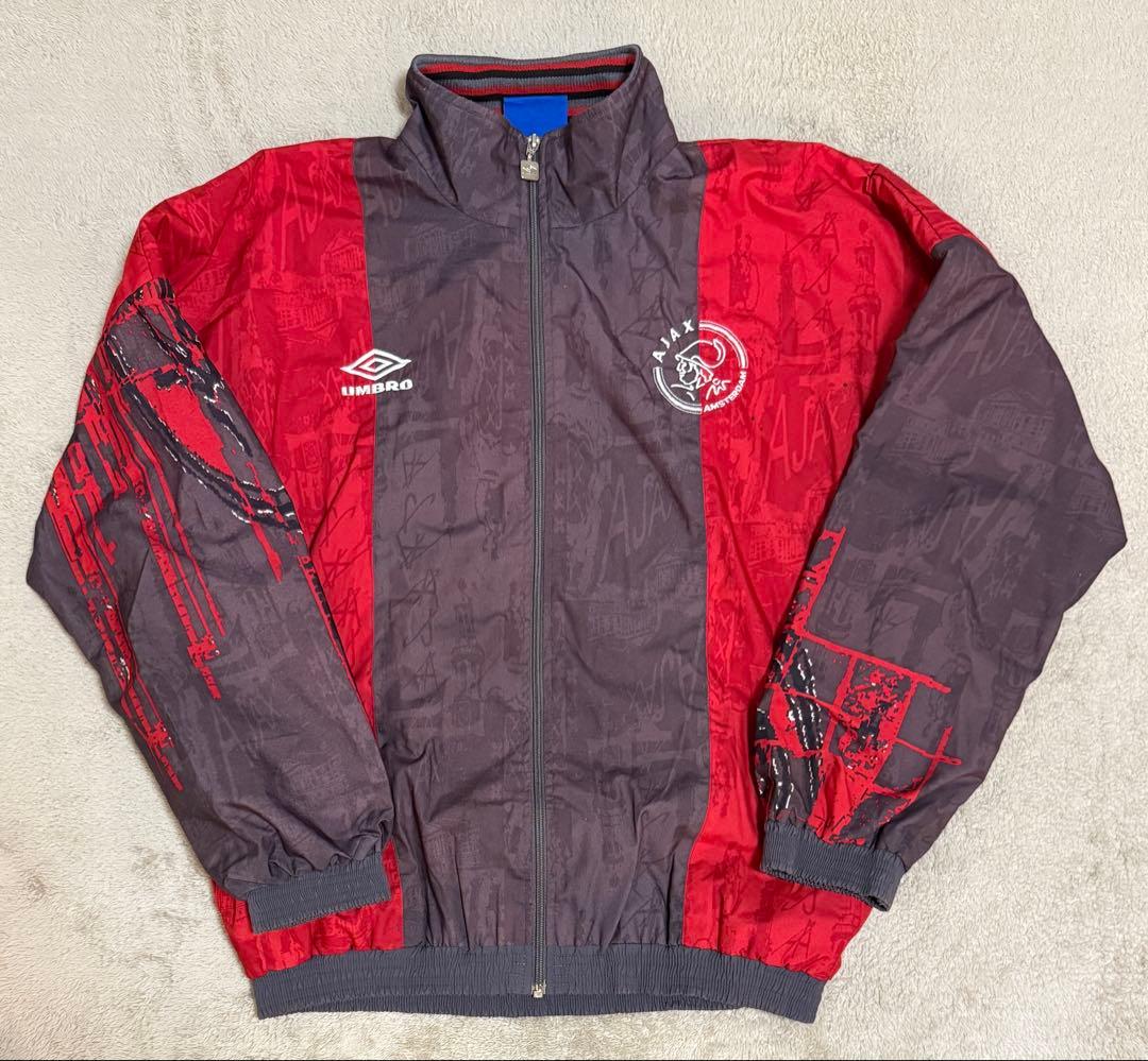 超希少！アンブロ アヤックス ナイロンジャケット M 90s 赤 菅田将暉
