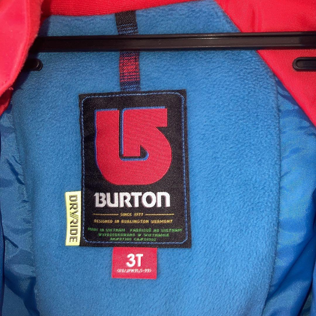 Burton キッズ　ウェアー　3T 美品！3歳から4歳むけ！100cm
