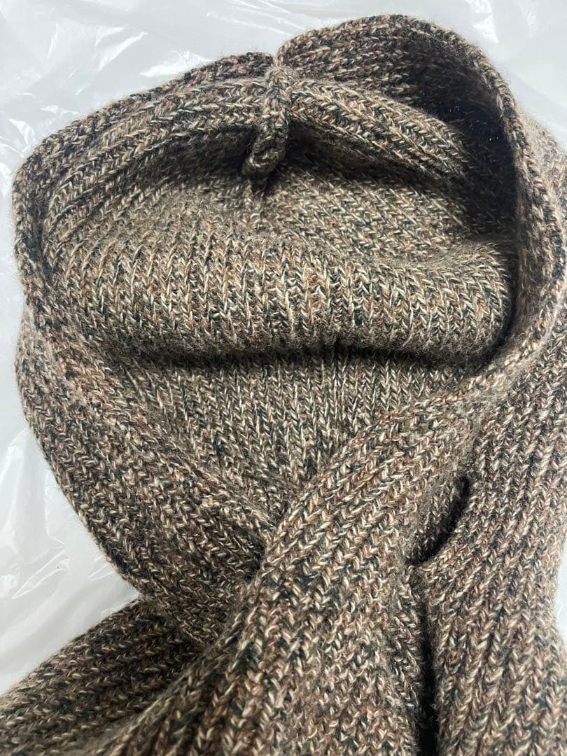 24aw NULLUS ドレープ バラクラバ メリノ ウール