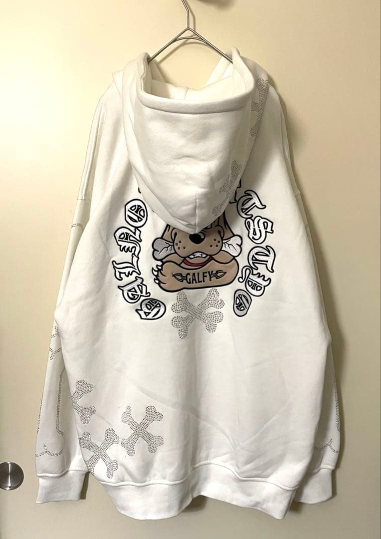 RT-45245 専用】GALFY ピカピカ骨骨パーカー 中型犬 - メルカリ