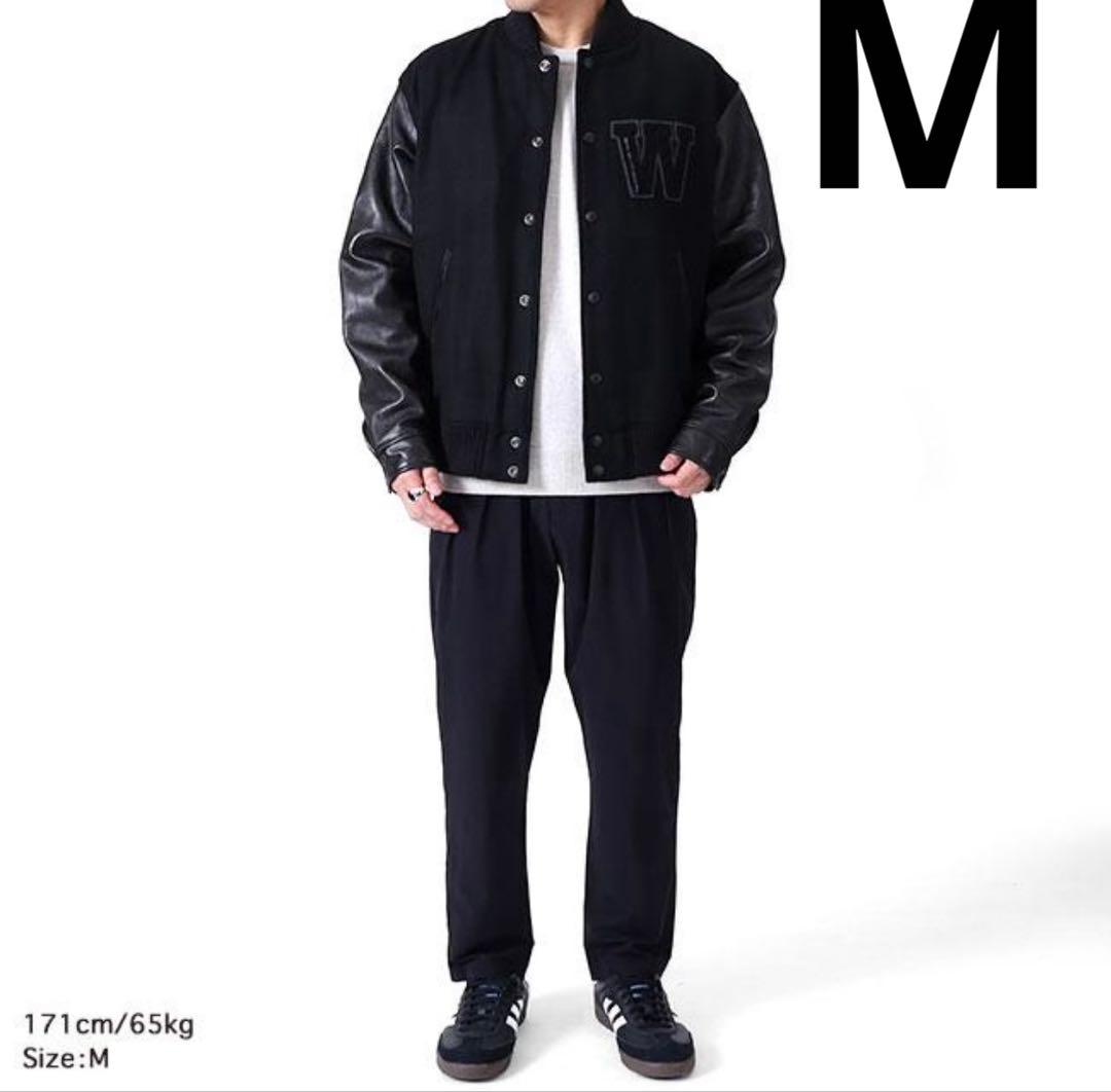 希少】ホワイトマウンテニアリング SCHOTT スタジャン ブラック M