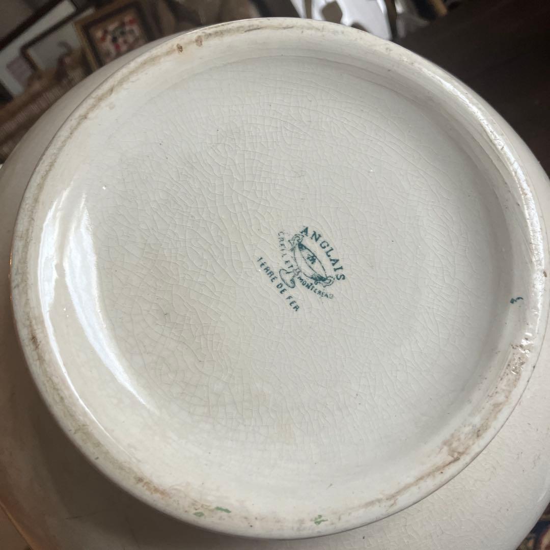 フランスアンティーククレイユエモントロースーピエール レギュミエール