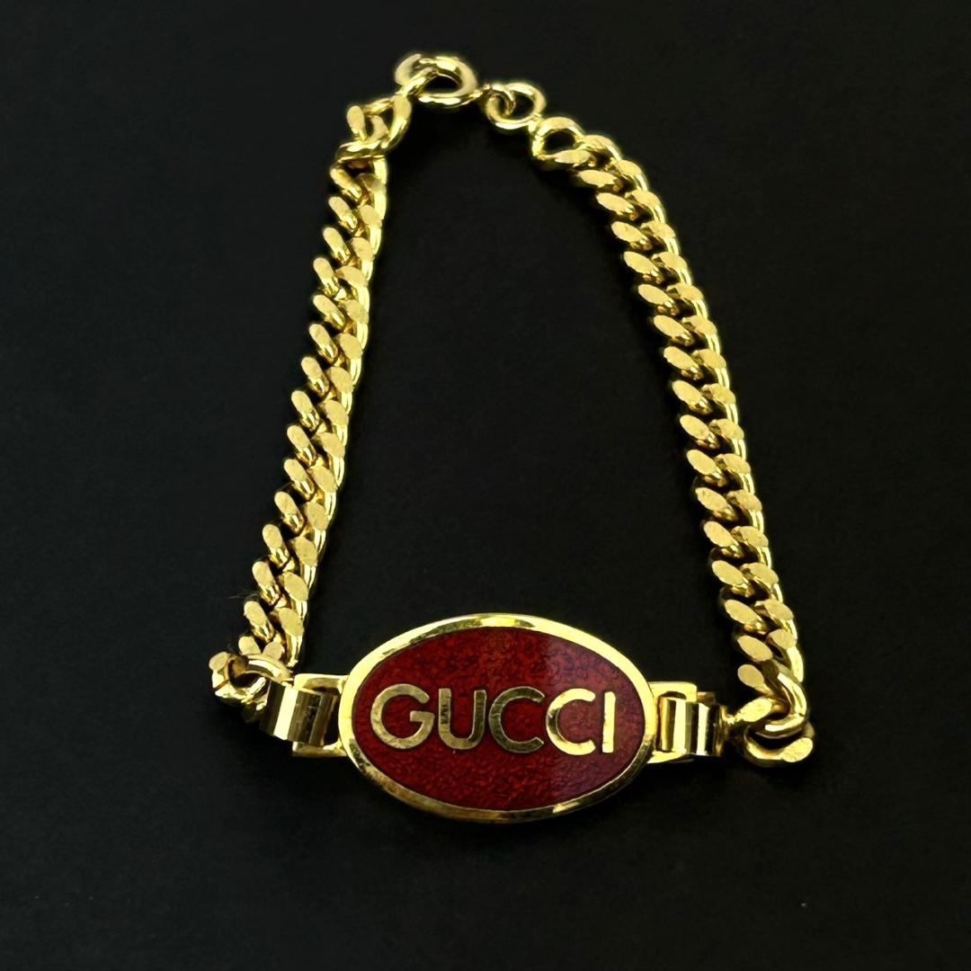 ✨希少・良品✨ GUCCI オールド ロゴ 喜平 ブレスレット ヴィンテージ