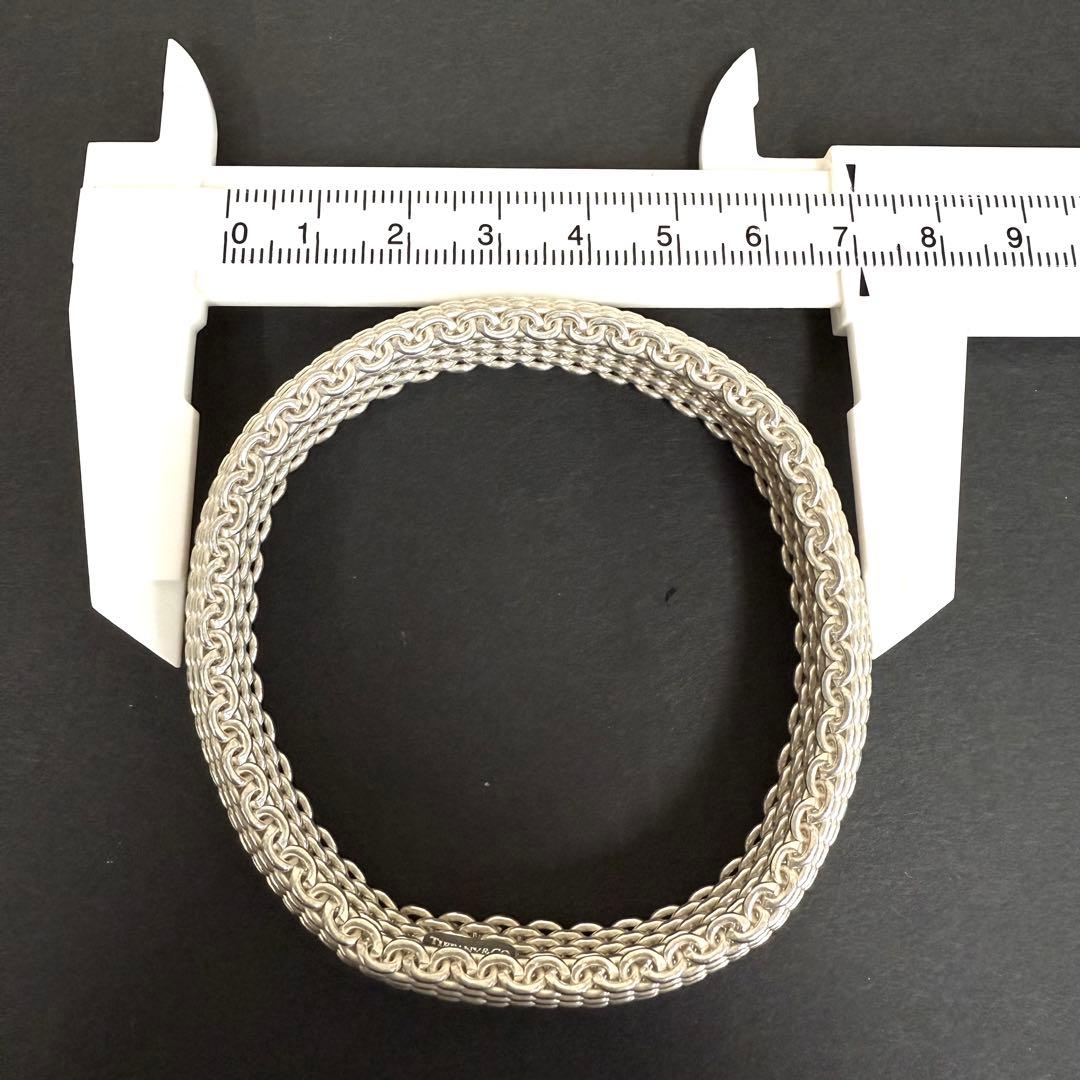 ティファニー　バングル　サマセット　メッシュ　シルバー925 ブレスレット