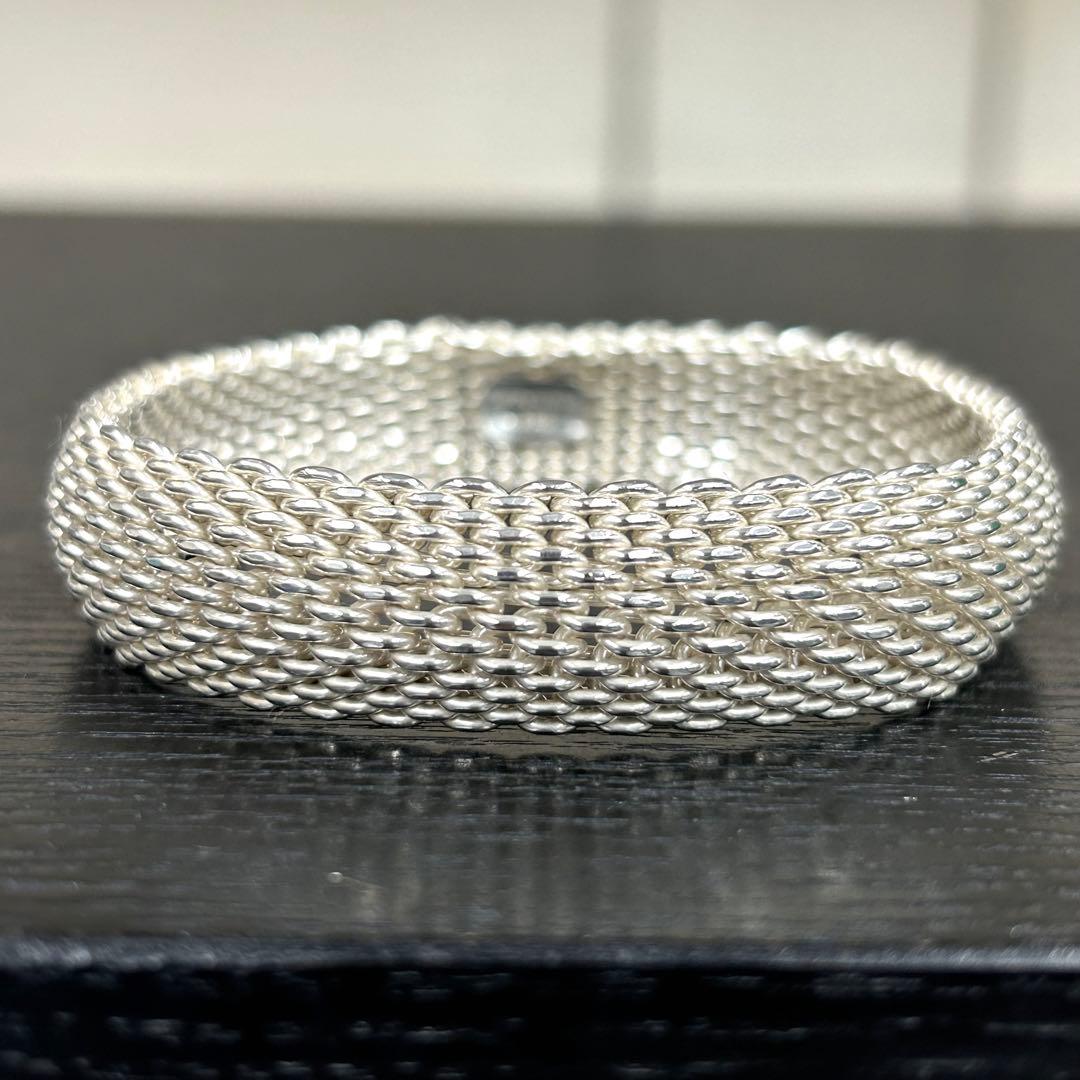ティファニー　バングル　サマセット　メッシュ　シルバー925 ブレスレット