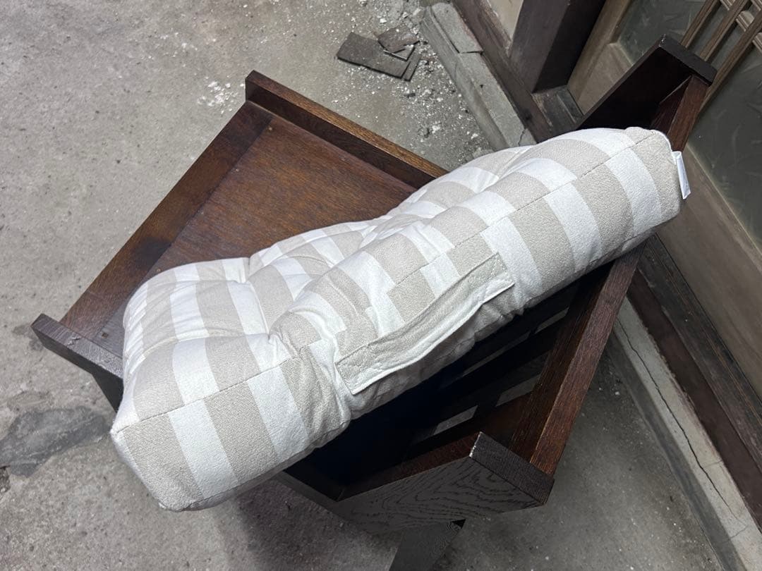 ①木製 ダイニングソファー ローチェア 和モダン 古民家