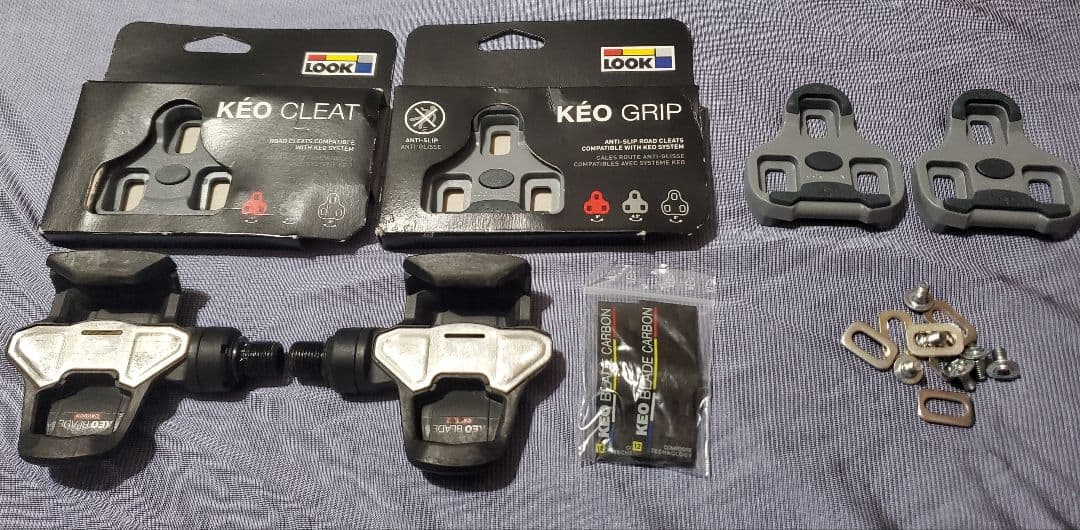 LOOK KÉOクリート（グレー）３個 LOOK KÉOブレードカーボンペダル