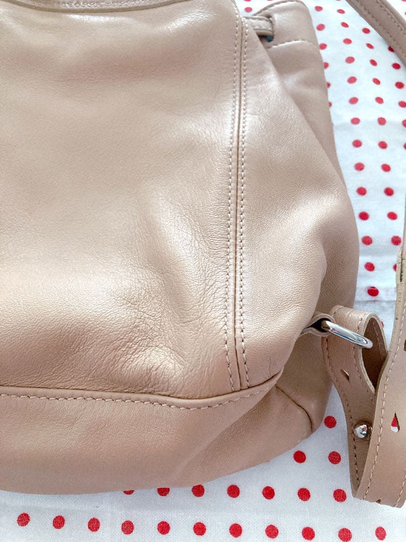 LONGCHAMP ロンシャン レザー リュック バックパック ベージュ 美品