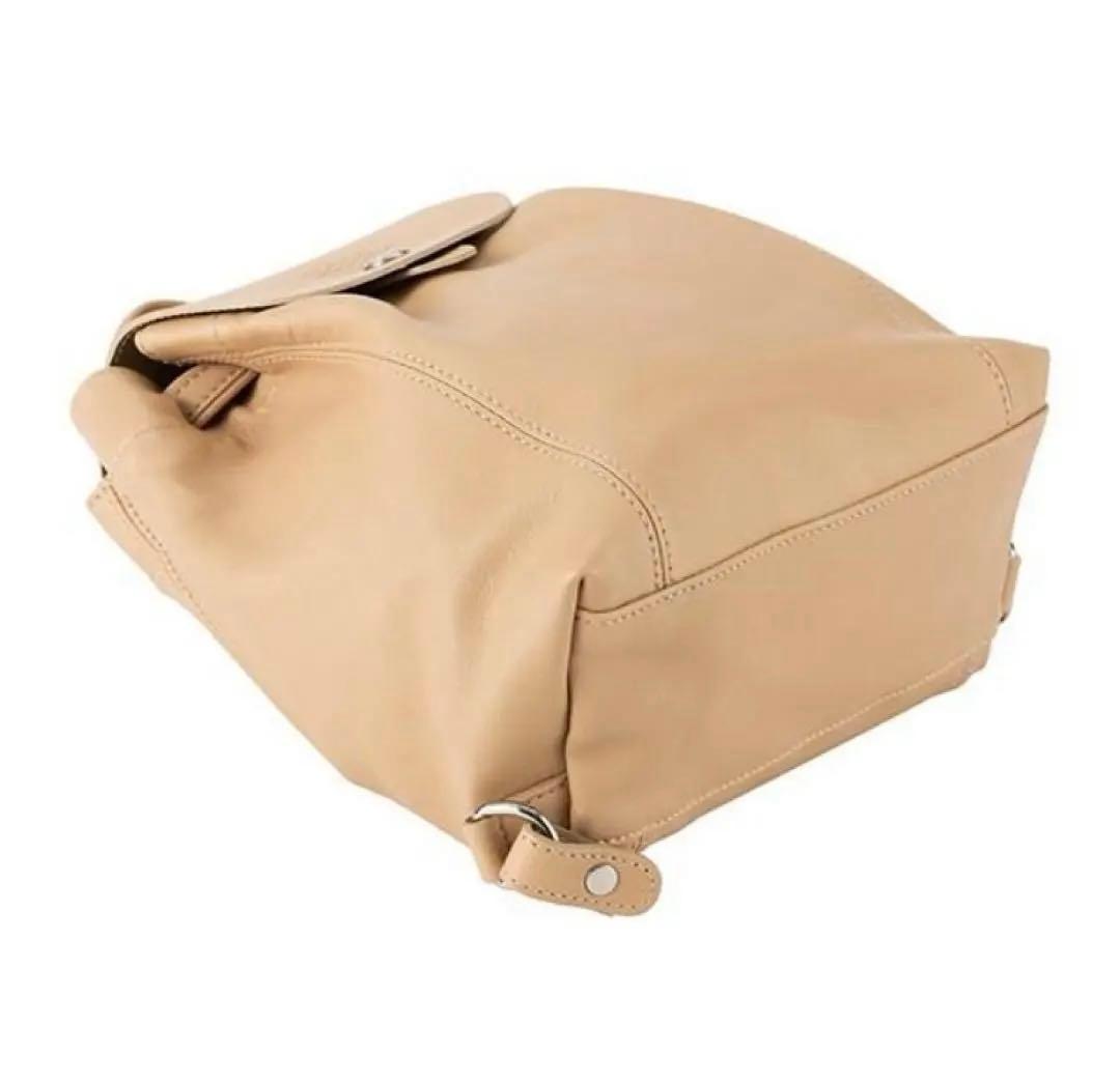 LONGCHAMP ロンシャン レザー リュック バックパック ベージュ 美品
