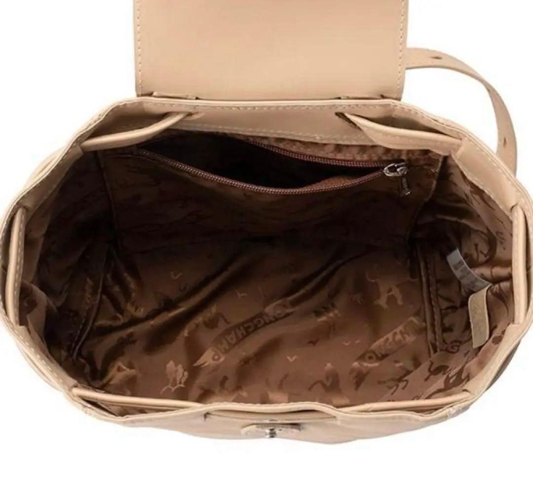 LONGCHAMP ロンシャン レザー リュック バックパック ベージュ 美品
