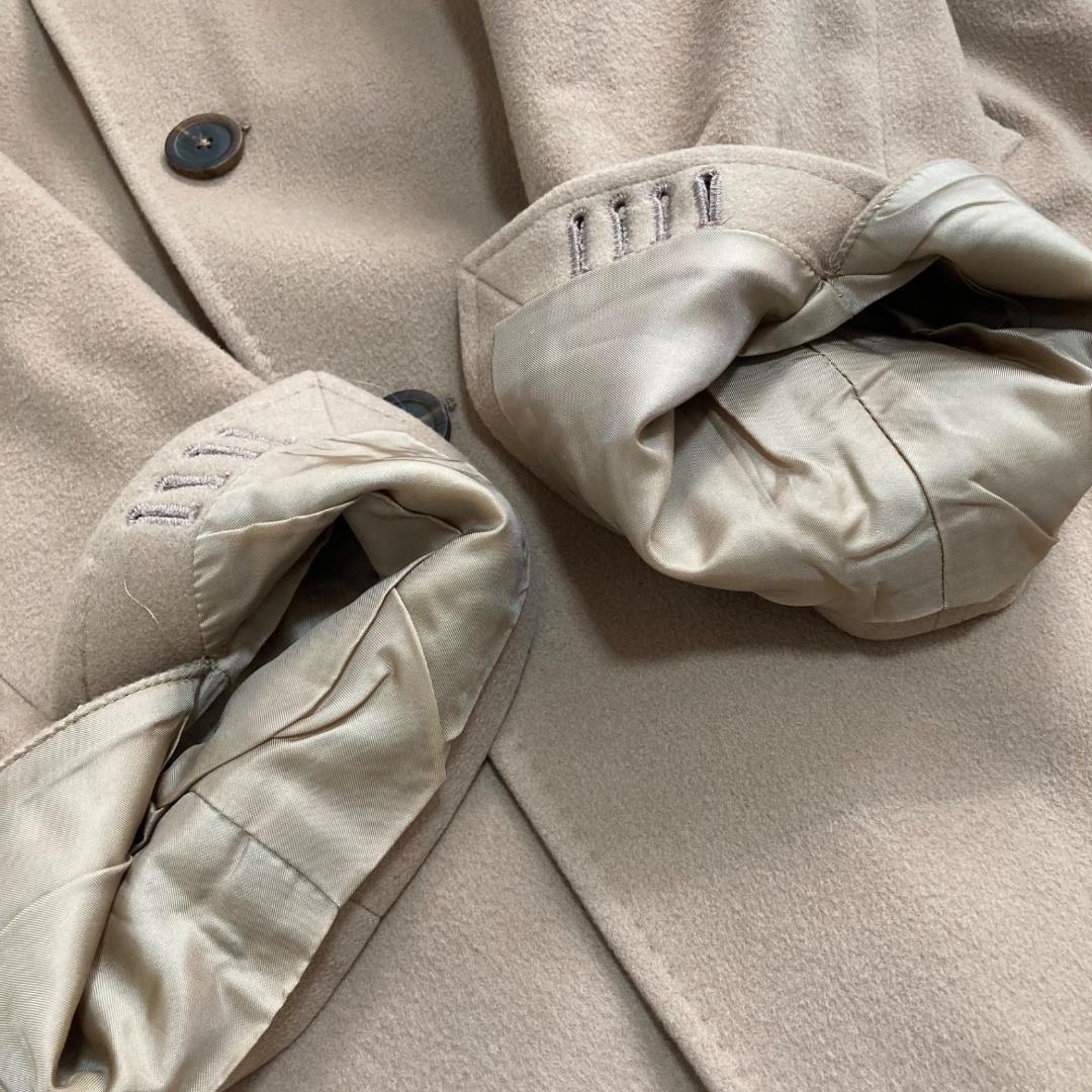 15957✨美品✨タリアトーレ ウールカシミヤ チェスターコート キャメル 48