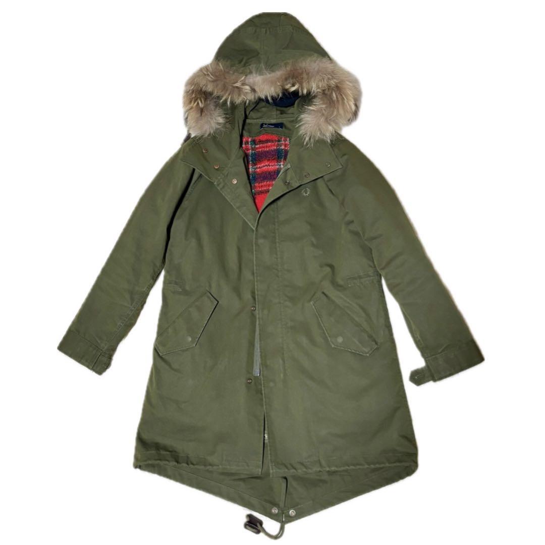 【FRED PERRY】ライナー付きモッズコート F6271 Sサイズ