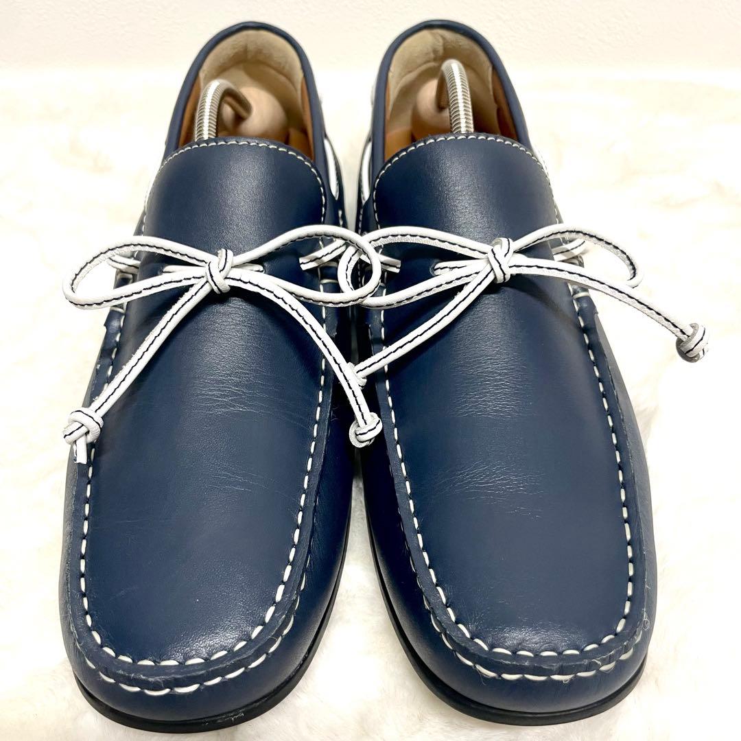 【未使用級✨】REGAL ネイビー 55PRドライビングシューズ 25.5cm