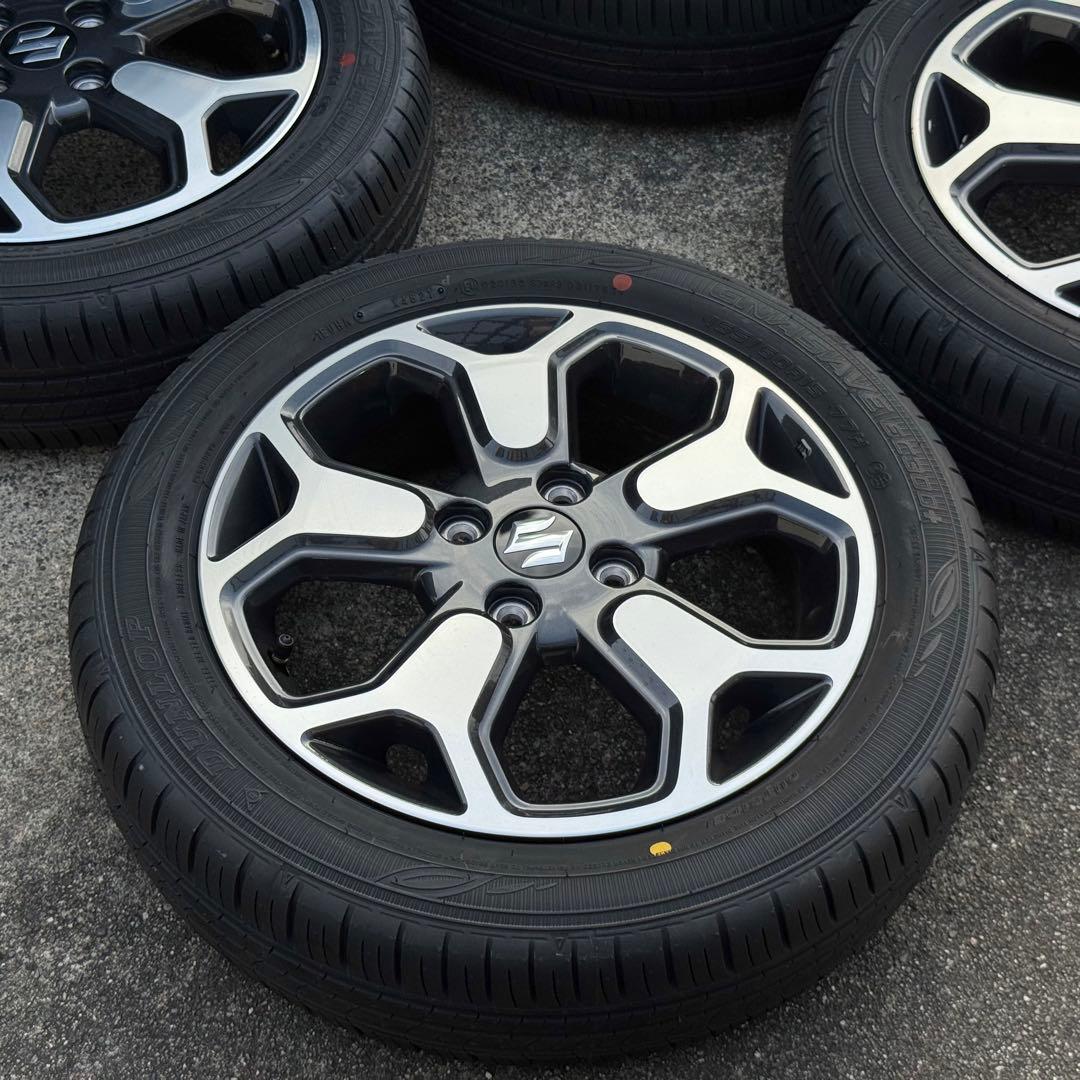 新車外し！スズキハスラー 15インチ 純正アルミホイール＆タイヤ 1台分
