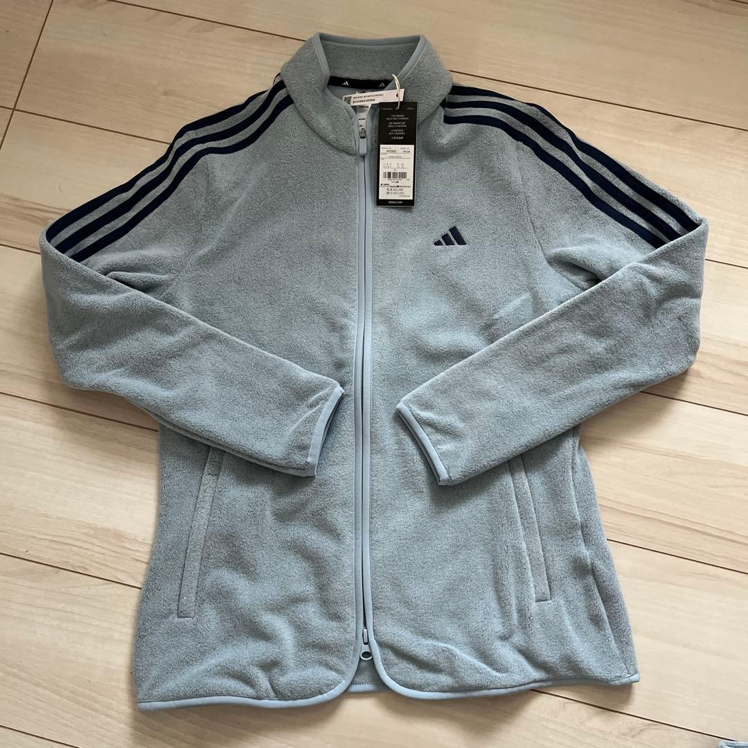 新品 アディダス ゴルフ スリーストライプス フリース セットアップ XL