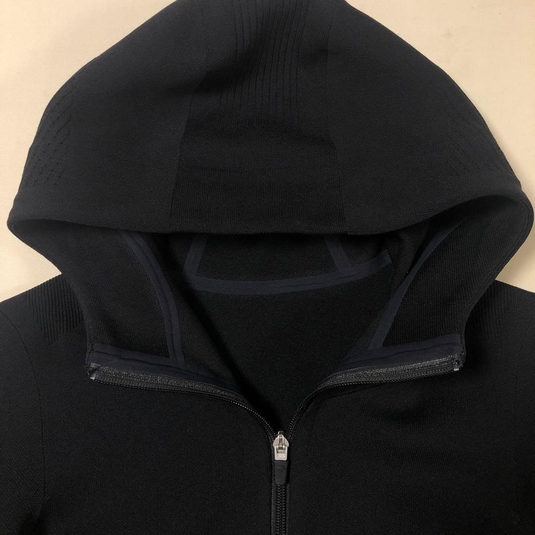 デサント オルテライン★ダブルジップ パーカー ブラック Sサイズ