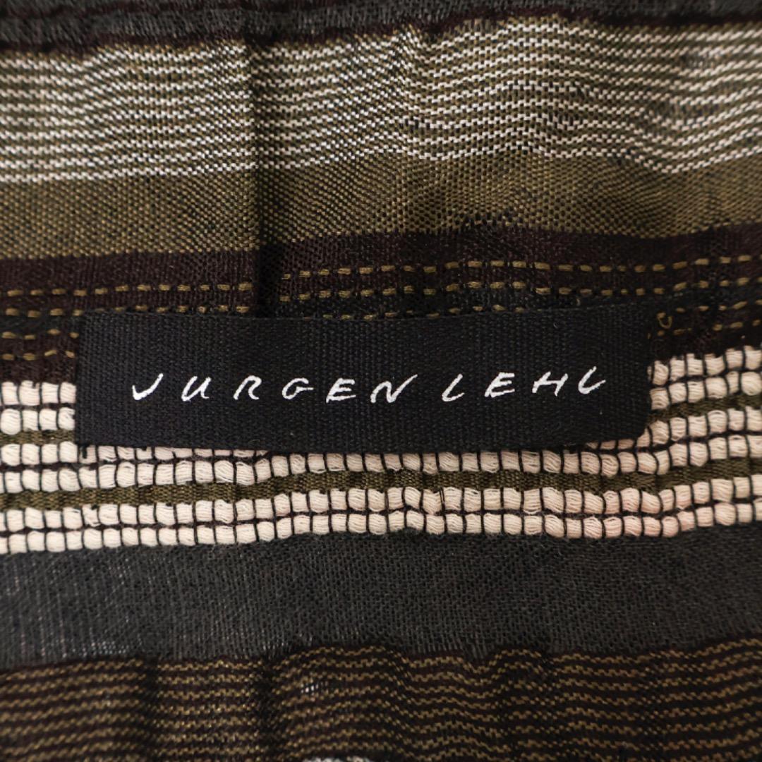 H3371-30◾️ヨーガンレール　ボーダー柄大判ストール　ワッシャー加工