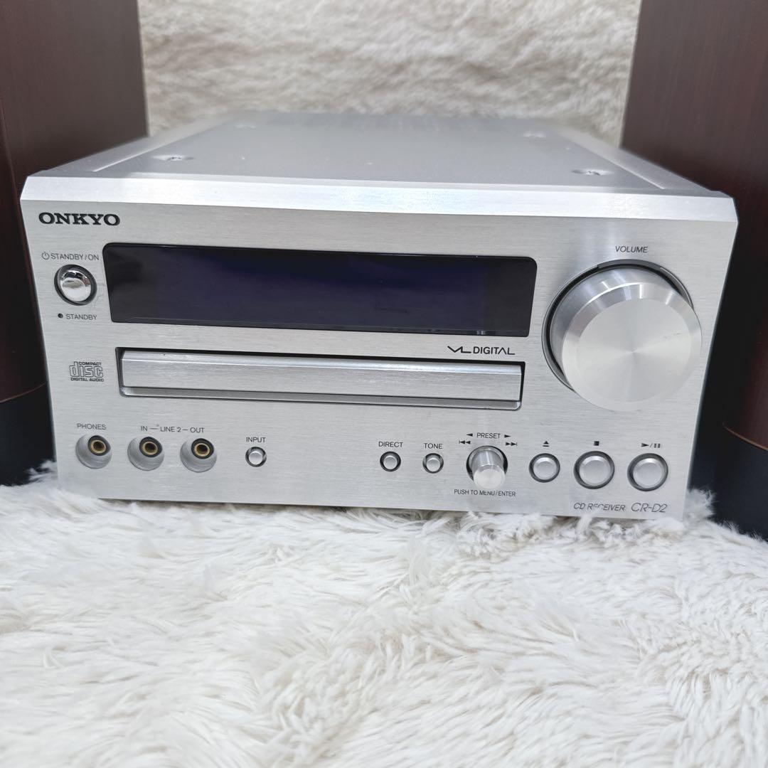 美品 ONKYO スピーカー CR-D2 D-D2E CDコンポ リモコン付き - メルカリ