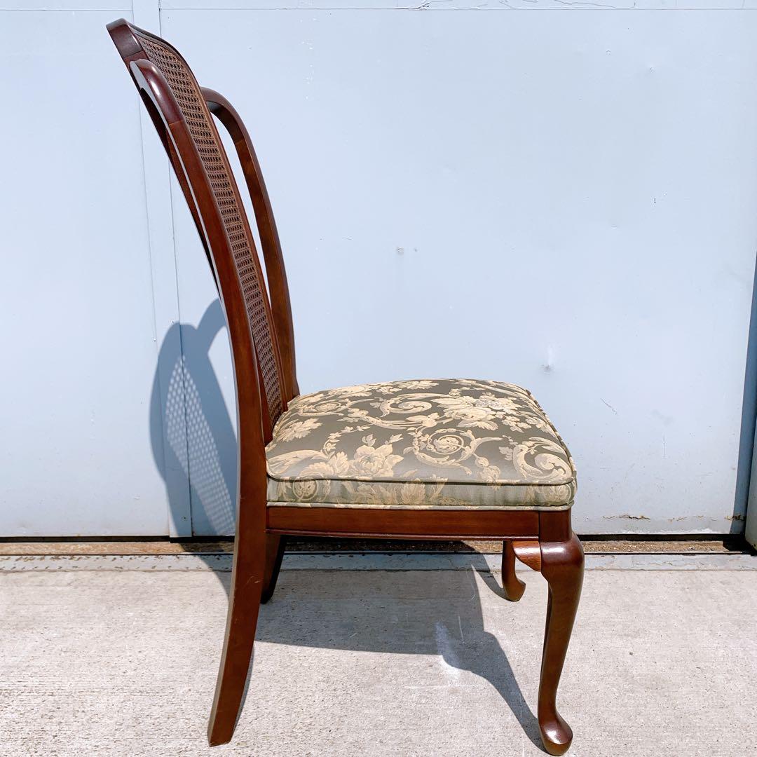 【美品】Maruni マルニ木工 ダイニングチェア アンティークチェア 猫脚④