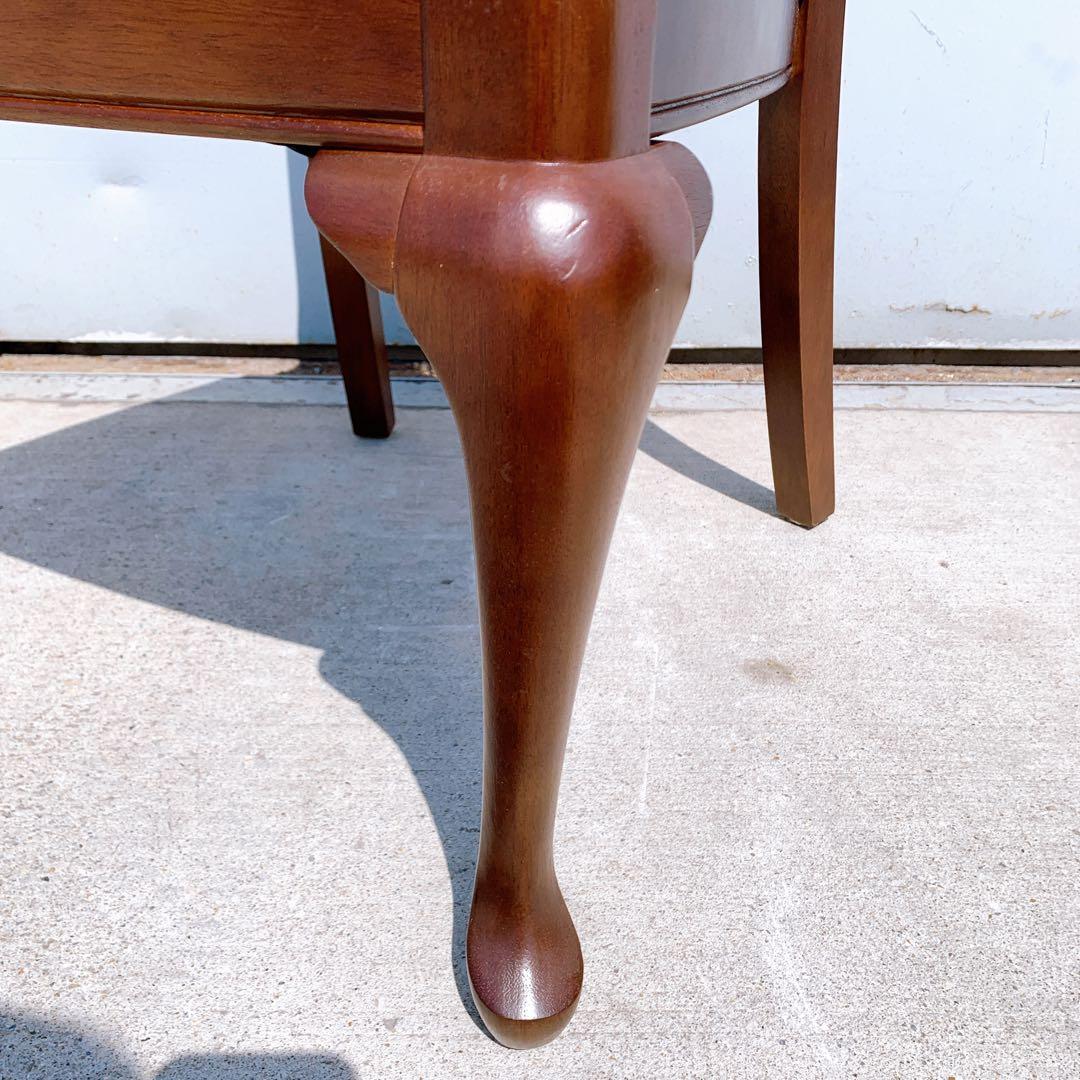 【美品】Maruni マルニ木工 ダイニングチェア アンティークチェア 猫脚④