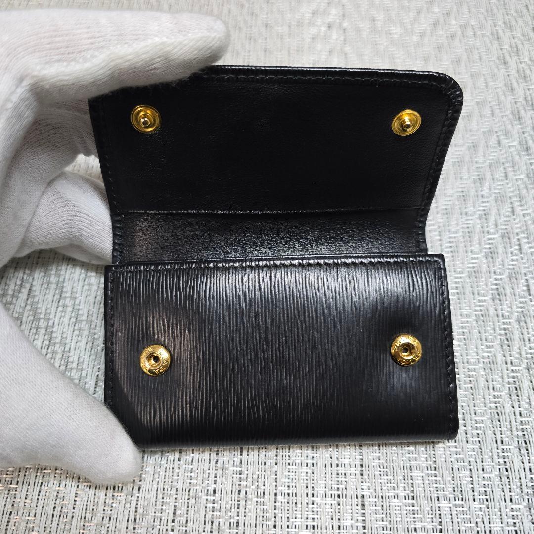 超美品　PRADA　プラダ　キーケース　6連　三角ロゴ　ヴィッテロムーブ　レザー