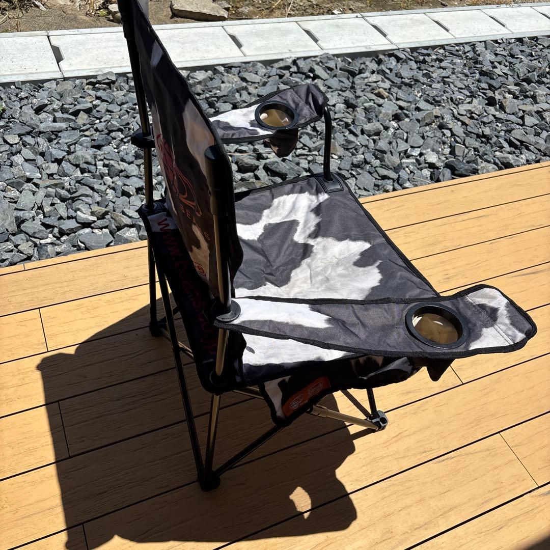 Coleman／BEAMS ハラコ柄 アームチェア アウトドアチェア